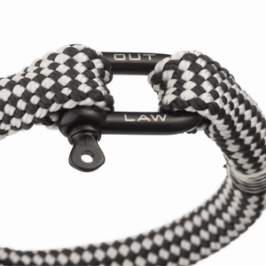 Automotive Checkered Flag Rope Bracelet