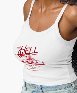 Drive Like Hell Yeah Micro Rib Tank Top
