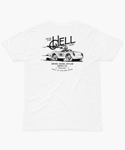 Drive Like Hell Yeah White T-Shirt