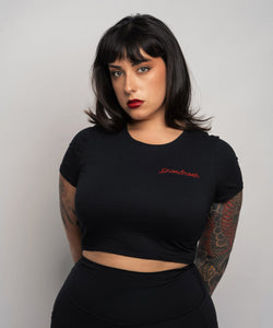 Drive Smooth Stitched Front Crop Top