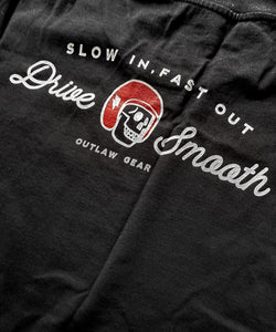 Drive Smooth Stitched Front Tee - Black