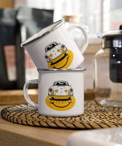 Happy St Enamel Mug
