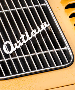 Chrome Outlaw Script Grill Badge