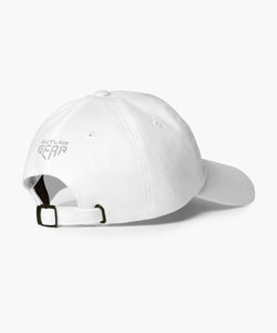 Outlaw Script Baseball Hat - White