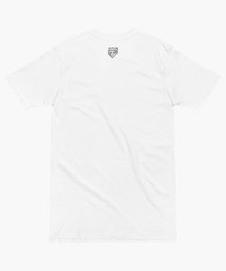 Outlaw Script White Heavyweight Tee