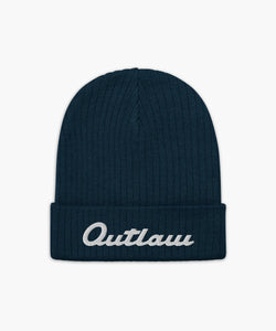 Outlaw Script Double Knit Beanie