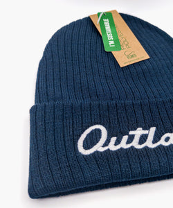 Outlaw Script Double Knit Beanie