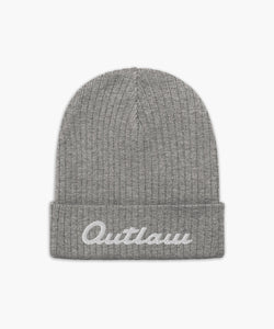 Outlaw Script Double Knit Beanie