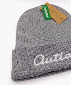 Outlaw Script Double Knit Beanie