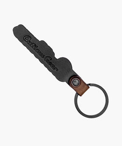 Black & Brown Outlaw Script Keyring