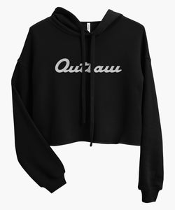 Outlaw Script Crop Hoodie