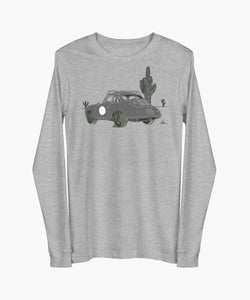 356 Porsche Desert Outlaw Grey Longsleeve Premium Shirt