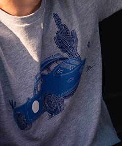 356 Porsche Desert Outlaw Indigo Longsleeve Organic Cotton Shirt