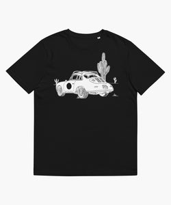 356 Porsche Desert Outlaw Black T-Shirt