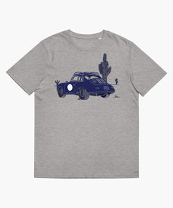 356 Porsche Desert Outlaw Grey Organic Cotton T-Shirt