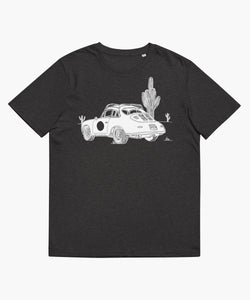 356 Porsche Desert Outlaw Dark Grey Organic Cotton T-Shirt