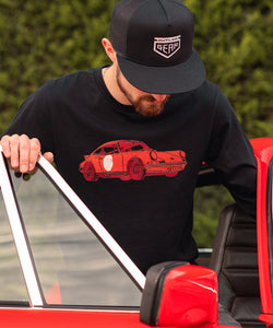 Red 911 Drive Longsleeve Premium Cotton Shirt