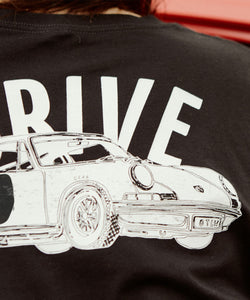 Drive 911 Porsche Premium Black & White Longsleeve Shirt