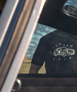 911 Outlaw Flame Back T-Shirt