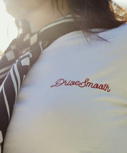 Drive Smooth Embroidered Front Organic Cotton T-Shirt For Women