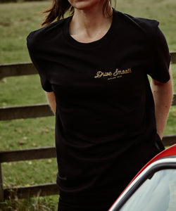 Drive Smooth Black & Gold Premium Womens T-Shirt