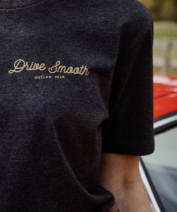 Drive Smooth Dark Grey & Gold Premium Tee