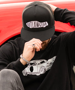 Black & White 911 Porsche G Body Trucker Hat Snap Back