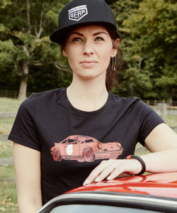Racing Steering Wheels Inspired Red Marker On Black Rope Bracelet With Outlaw Steel D Shackle