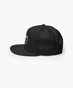 Black Trucker Cap With White Outlaw Gear Embroidered Logo