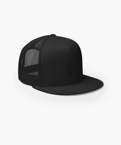 Premium Black Trucker Cap With OG Logo Embroidered On Front Cool Fabric