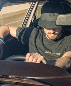 Premium Charcoal Grey Trucker Cap With OG Logo Embroidery