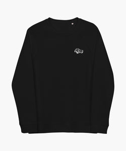  Premium Black Sweatshirt With Outlaw 911 Vintage Racer On Front