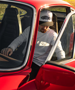 911 Vintage Racer On Premium White Sweatshirt