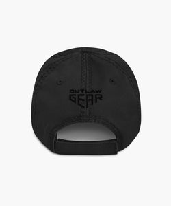 Winged Mobil 1 Inspired 356 Porsche Embroidered On Black Distressed Dad Hat